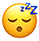 Sleeping face emoji with blue Zs above the head.