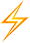 Illustration of an orange lightning bolt on a light background.