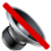 Speaker icon with a red line through it, indicating mute.