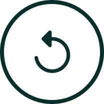 Black circular arrow icon on white background.