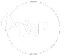 Circular logo with a leaf and the letters 'TWF' inside.