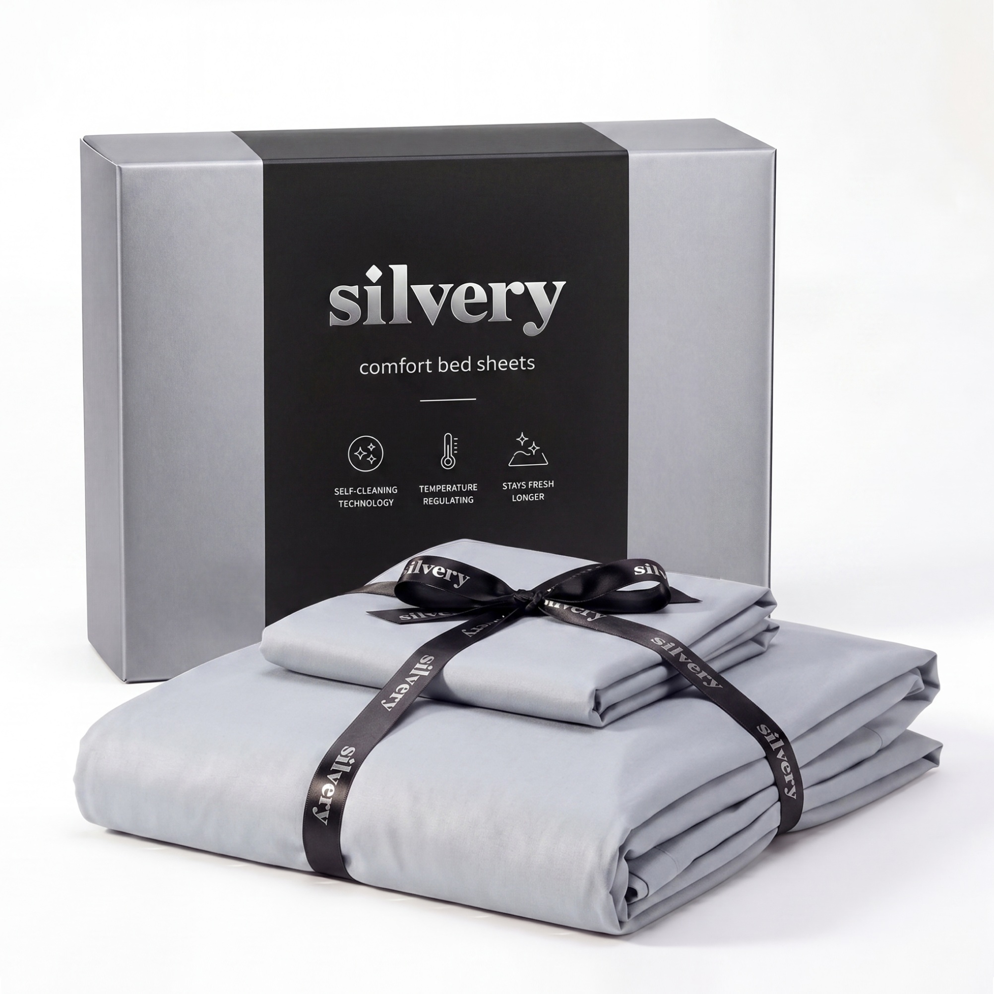 Silvery Bed Sheets