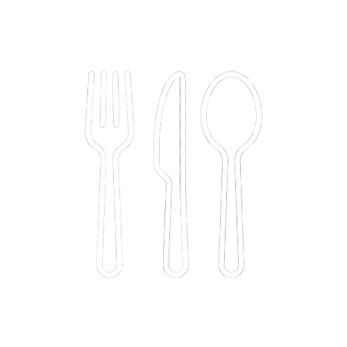 A placeholder image showing an outline of a fork, knife, and spoon.