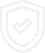 Outline of a shield with a checkmark inside.