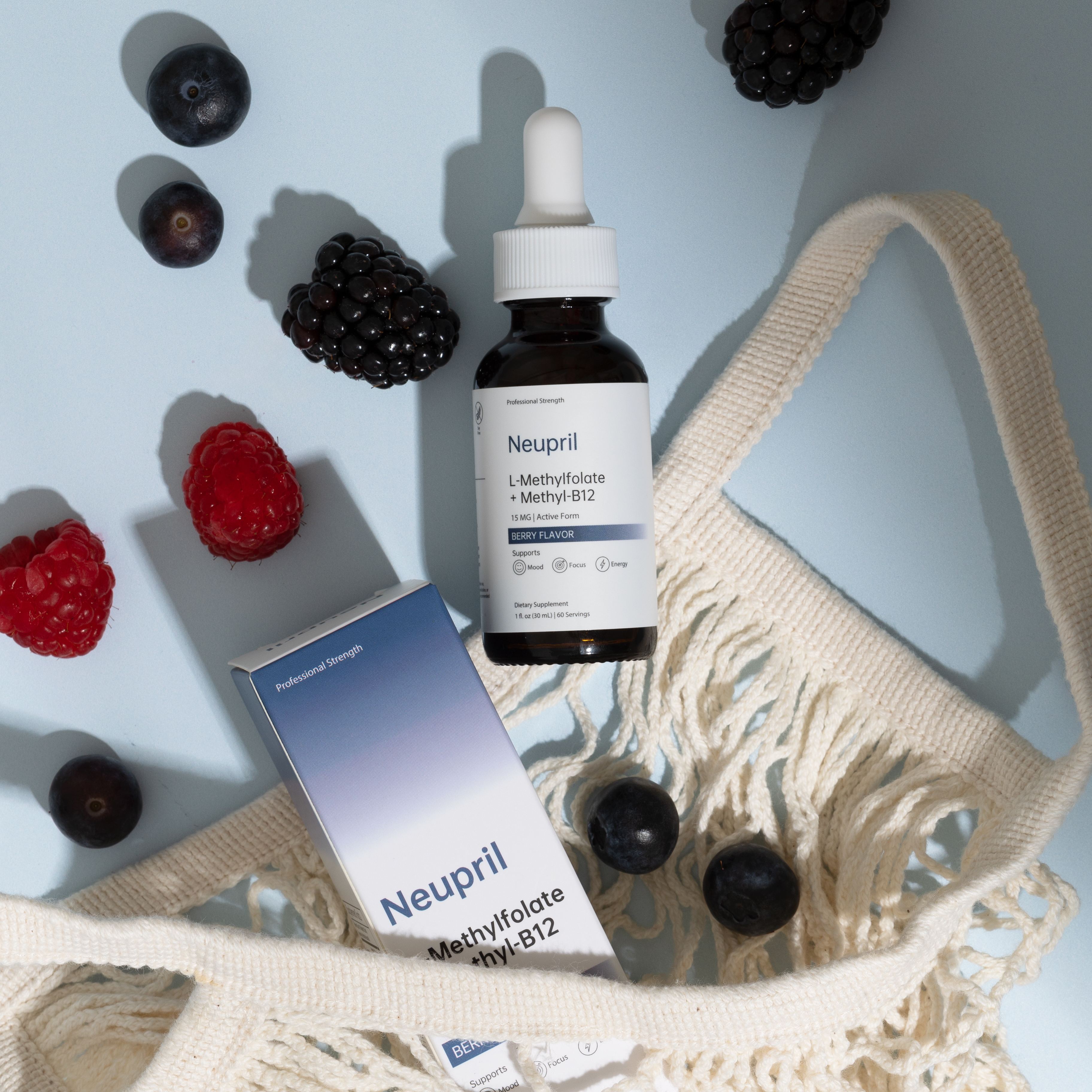 Neupril Bottle with berries