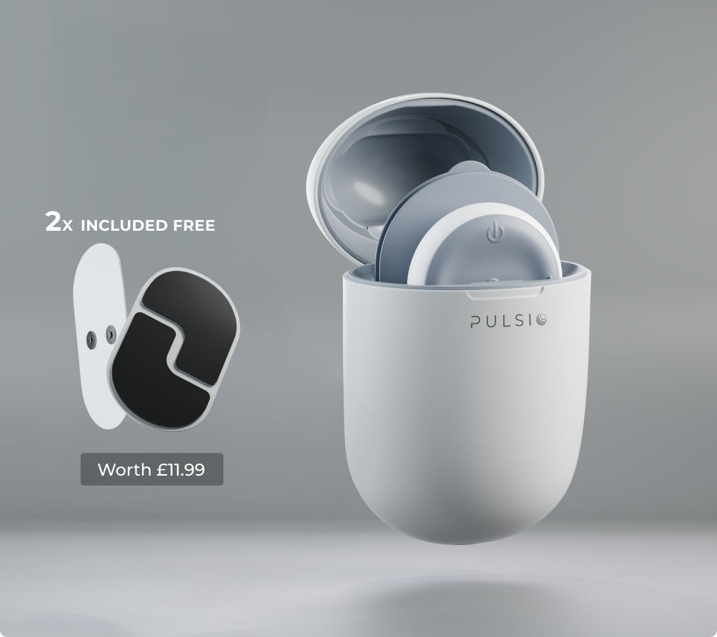 White device in case with two extra pads included.