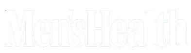 Logo of Men's Health magazine in white text.