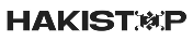 Black and white logo with the word 'HAKISTOP' and a decorative symbol.