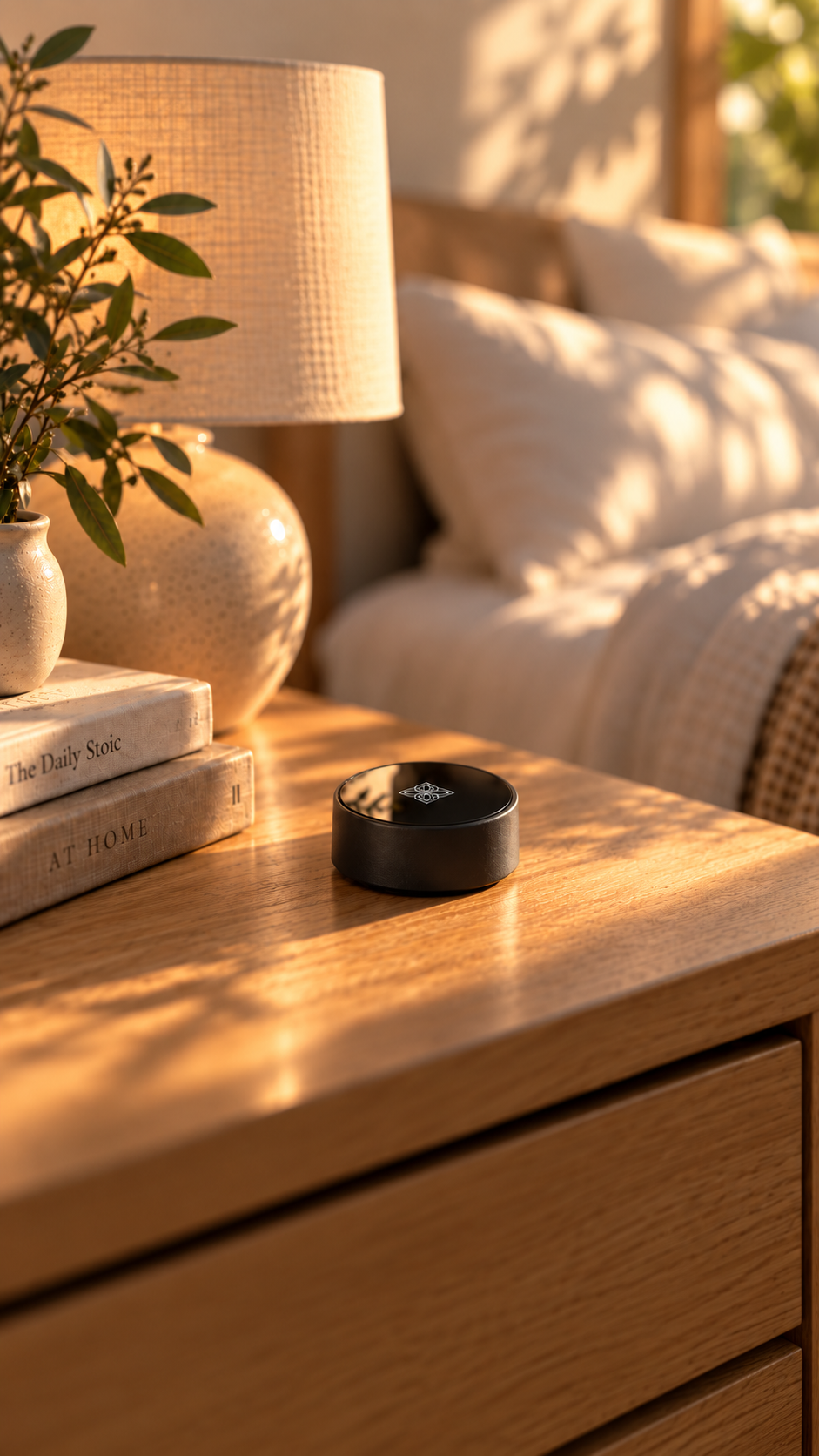 Bloom Pod on a side table in a living room