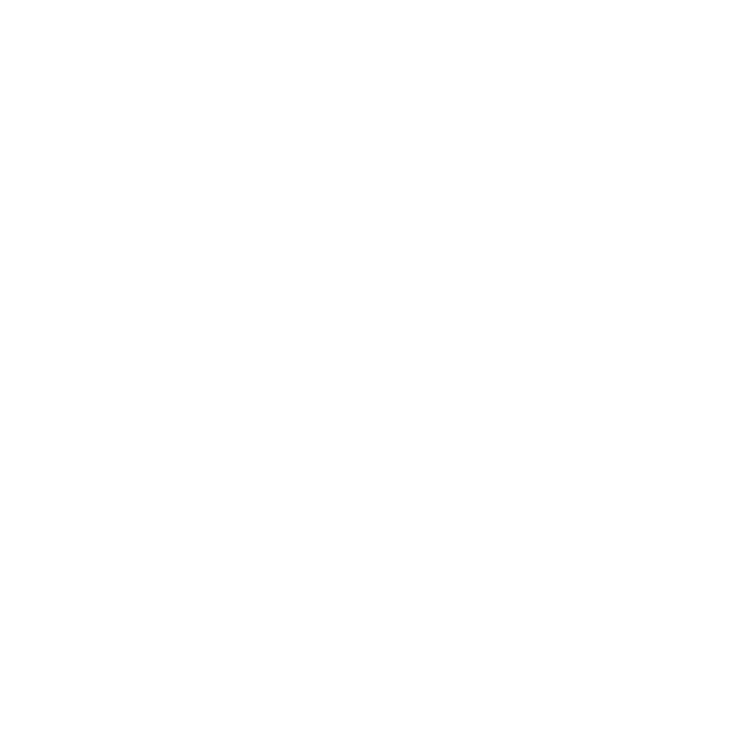 A white line drawing of a stylized head wearing headphones.