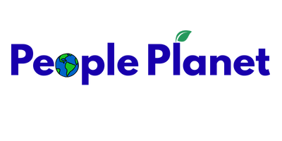 'People Planet' text with globe and leaf icons.