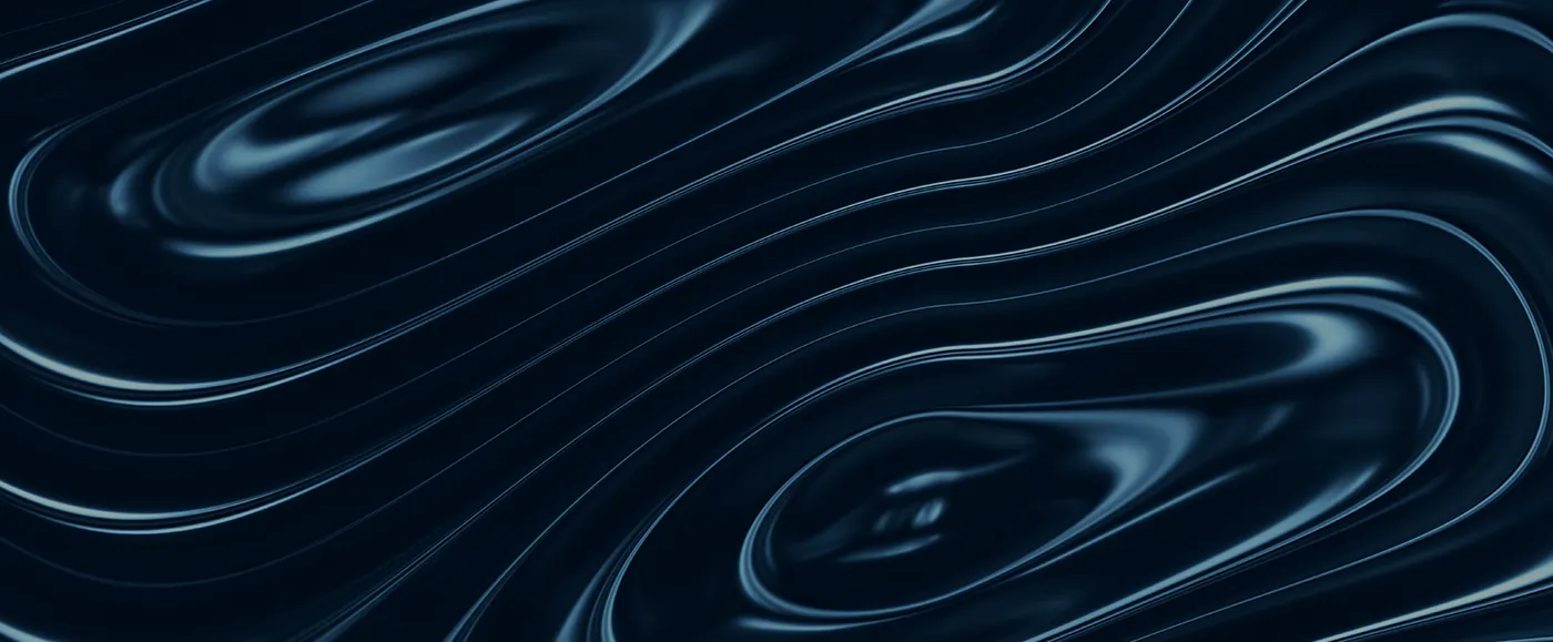 Abstract dark blue wavy pattern with smooth, flowing lines.