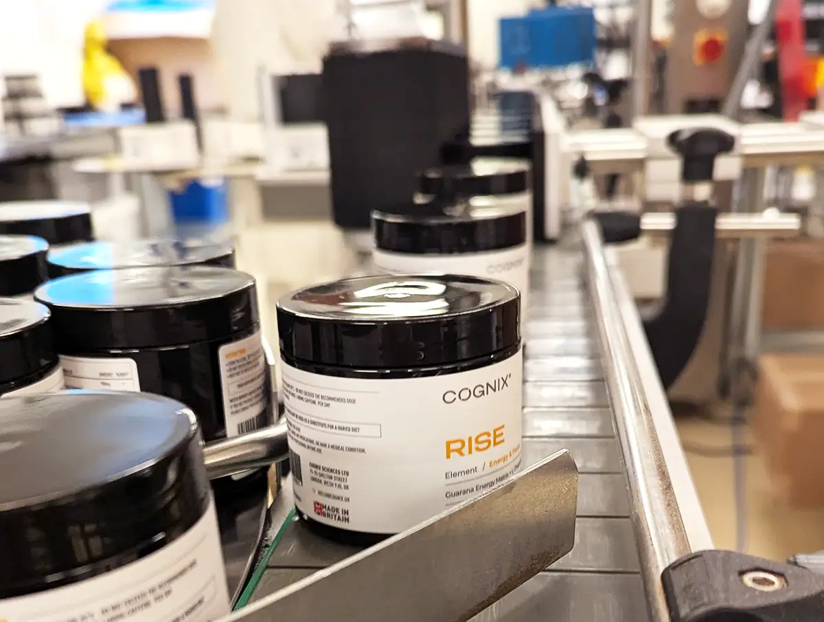 Photo of Cognix RISE being manufactured on conveyor belt
