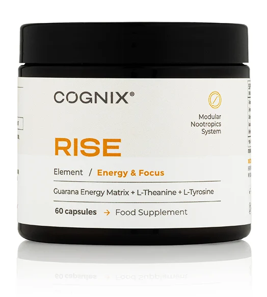 Cognix RISE supplement jar, product photo high resolution