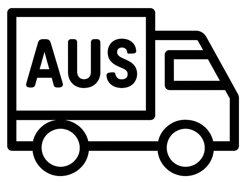 Outline of a truck with 'AUS' on the side.