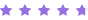 Four and a half purple stars on a white background.