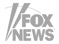 Fox News logo in grayscale.