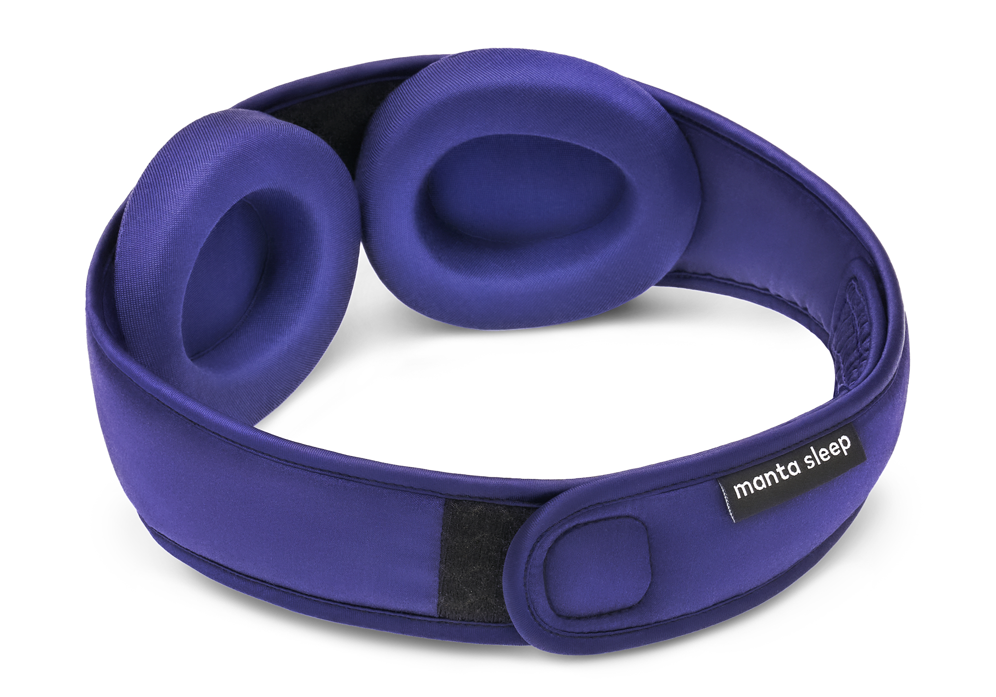 Oval speaker with turquoise top and control panel below.