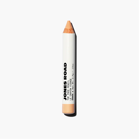 A makeup stick labeled 'Jones Road The Face Pencil' on a white background.