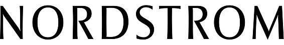 Nordstrom logo in black text on a white background.