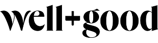 Stylized text logo reads 'well+good' in black font.