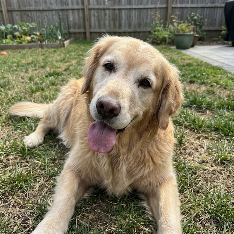Golden retriever outdoors