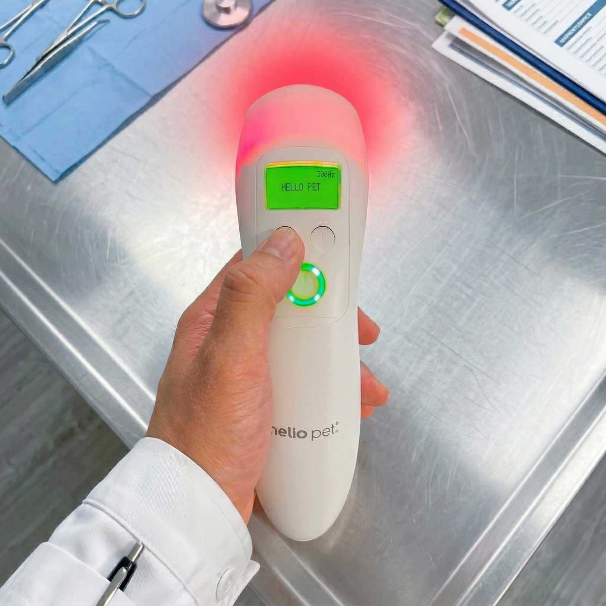 Heliopet handheld red light device.