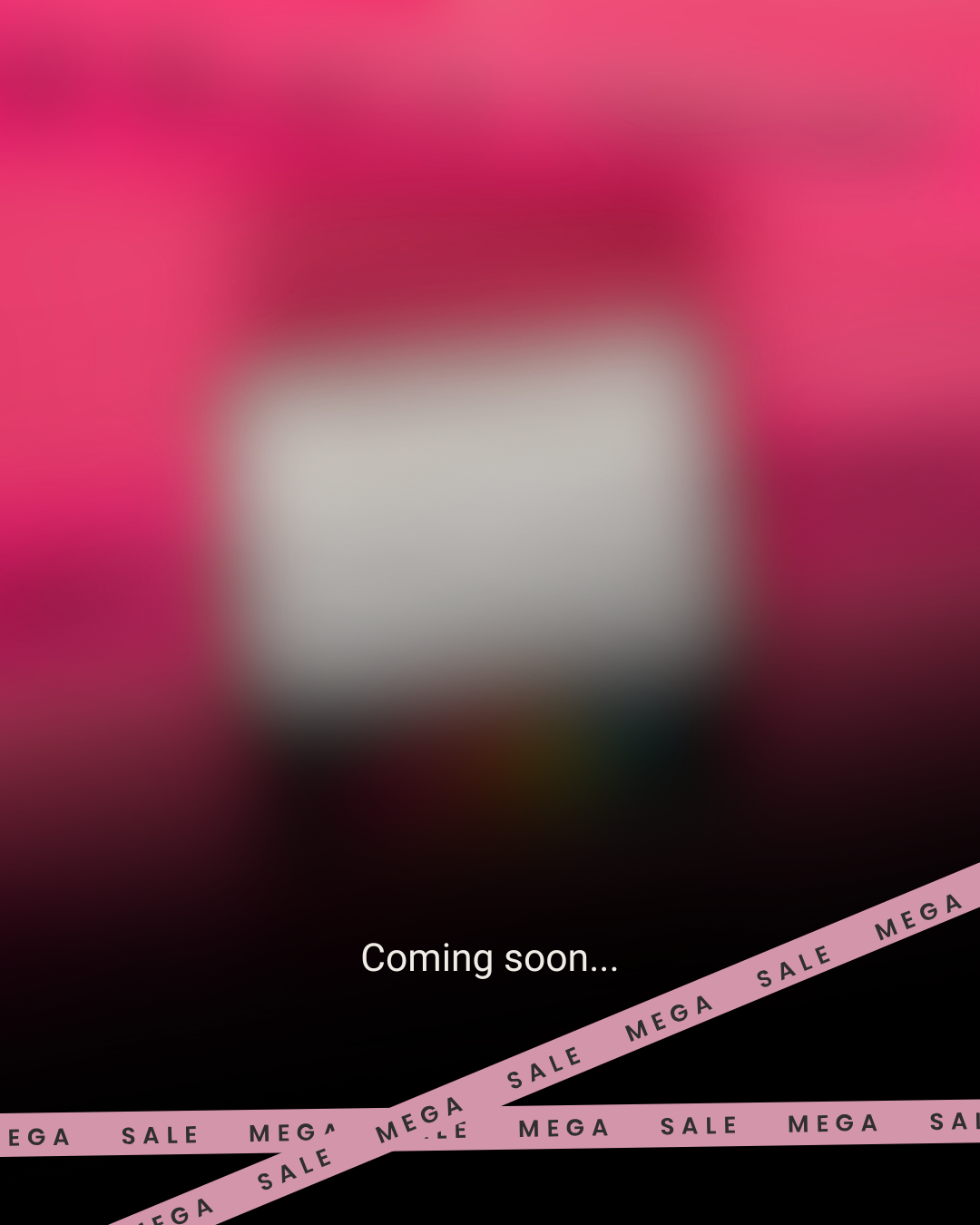 Placeholder image with pink background and text 'Coming soon...'