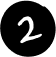 Black square with a white number two in the center.