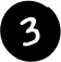 Black square with a white number three in the center.