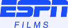 The ESPN Films logo in blue lettering against a light background.
