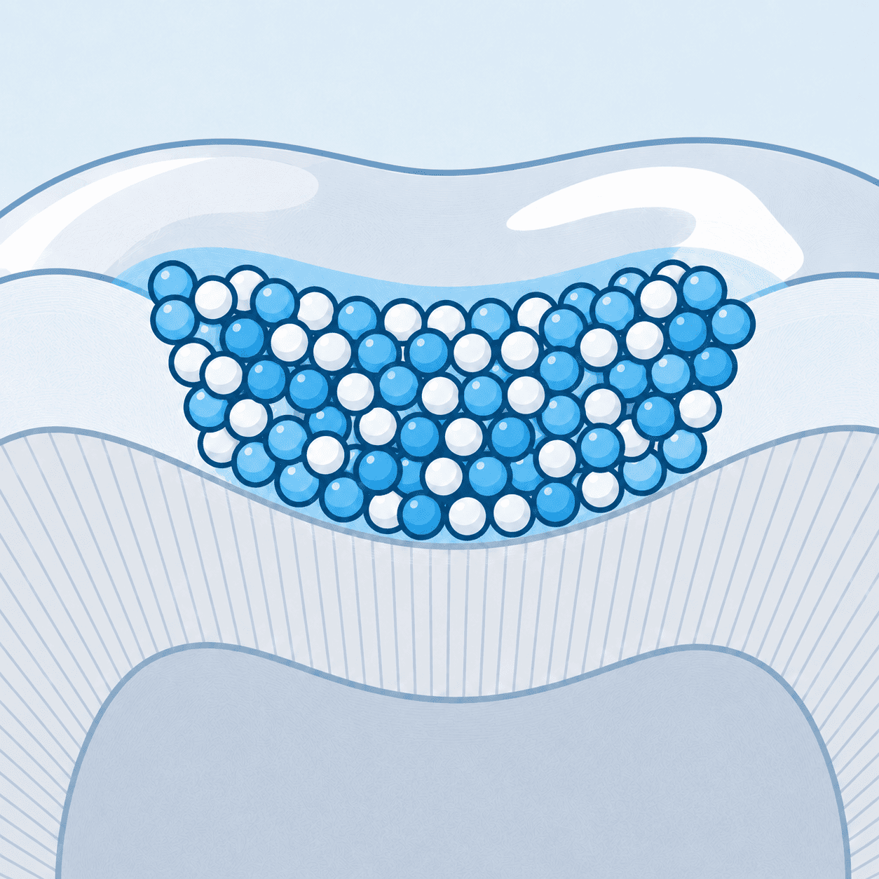 Nano-hydroxyapatite forming smooth layers over enamel