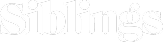 The word Siblings in a stylized, light gray font with a dotted outline.