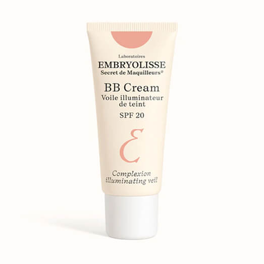 Tube of Embryolisse BB Cream with SPF 20 on a white background.
