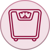 Icon of stomach/digestive organ representing metabolism