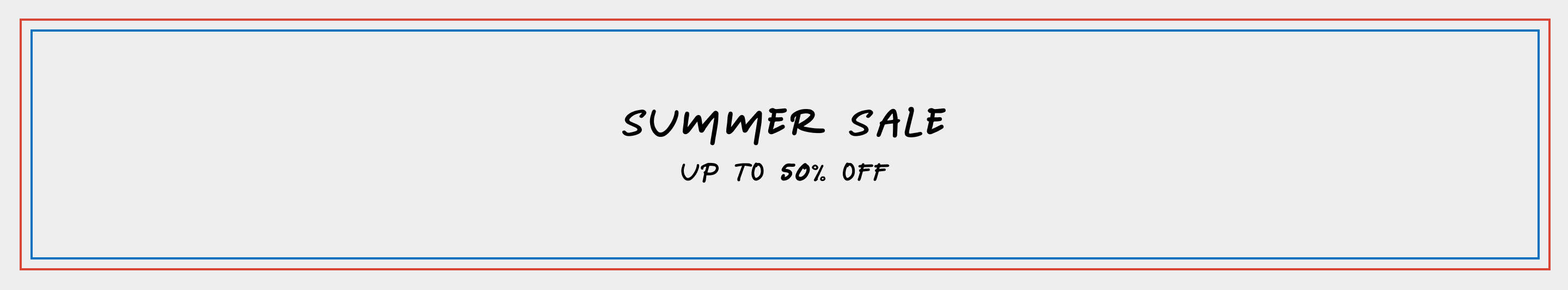 Summer Sale Up to 50% off