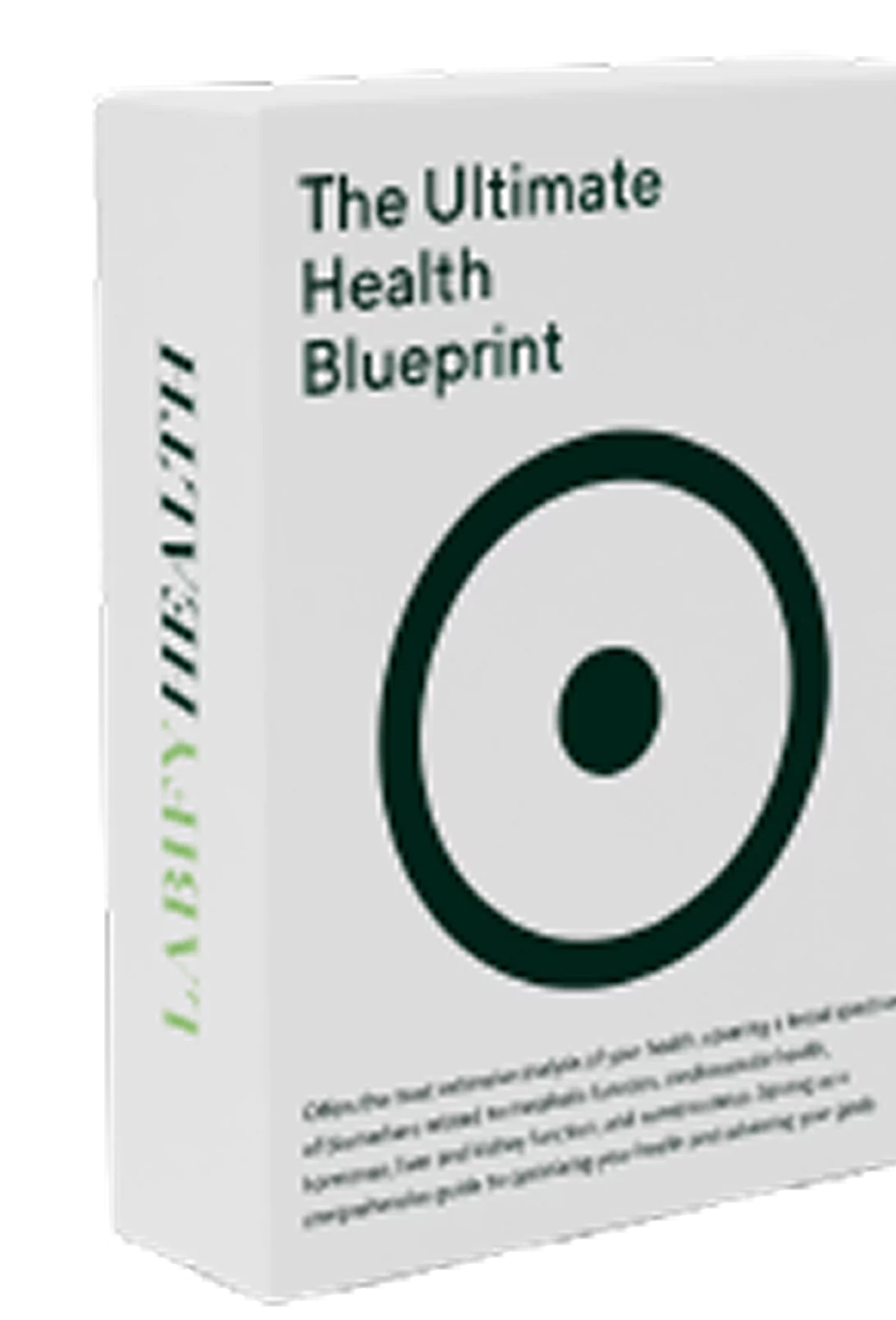A book titled 'The Ultimate Health Blueprint' with a minimalist cover design.