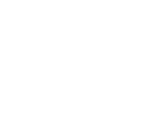 Two stylized white star shapes on a black background.
