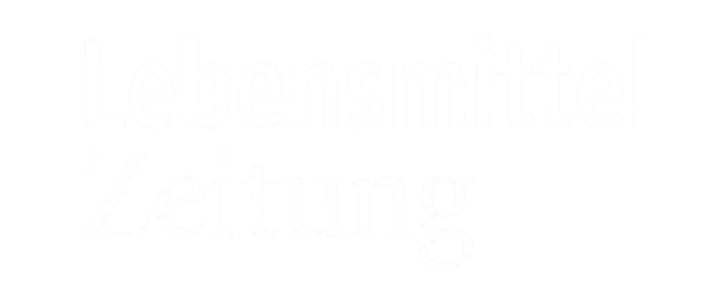 The white text logo for Lebensmittel Zeitung on a transparent background.