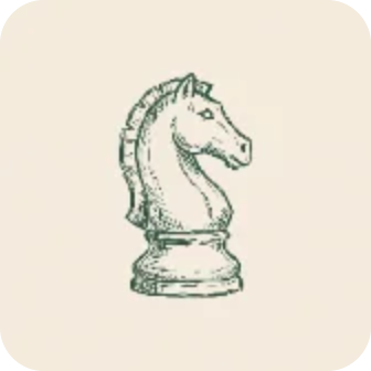 A chess knight piece