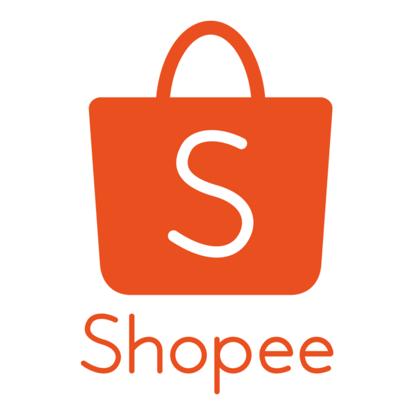 The Shopee logo, featuring an orange shopping bag with a white letter S and the word Shopee below.