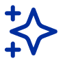 Simple blue star icon on a white background.
