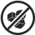 A crossed-out cloud icon inside a circle.