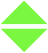 A lime green icon of two triangles, one pointing up and one pointing down, separated by a white line.