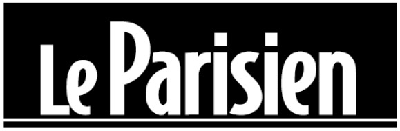 Logo of the French newspaper 'Le Parisien' in black and white.