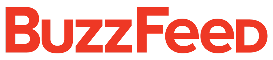 Red BuzzFeed logo on a transparent background.