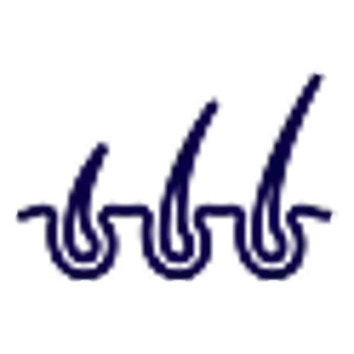 Three stylized, dark blue saxophones arranged side by side.