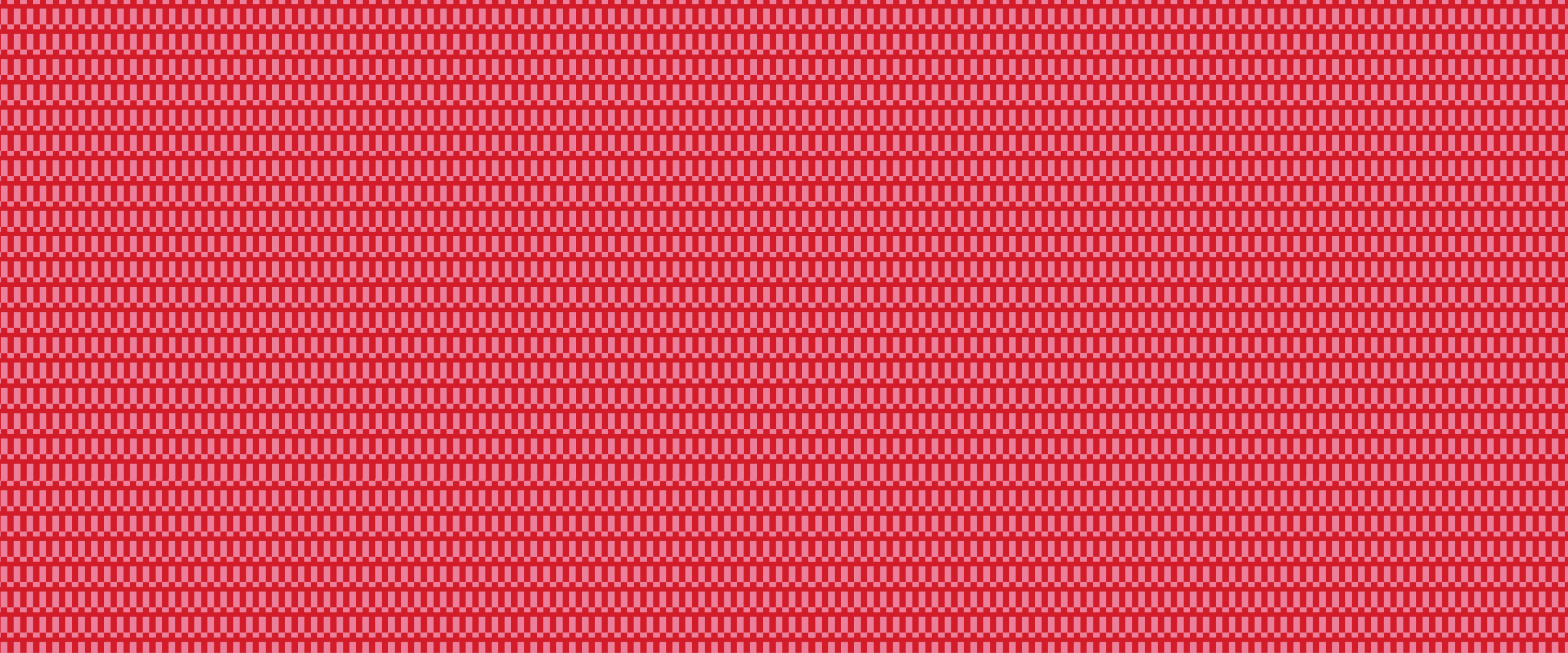 Red and pink checker pattern with horizontal lines.