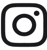 Black Instagram logo on a white background.