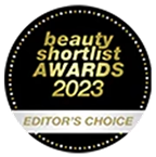 Beauty Shortlist Awards 2023 Editor's Choice badge.